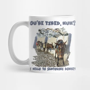 Santorini Donkeys Mug